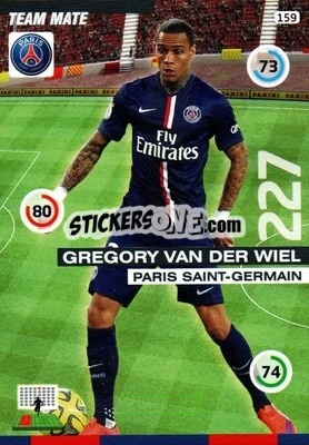 Sticker Gregory Van Der Wiel - FOOT 2015-2016. Adrenalyn XL n. 159 - Panini