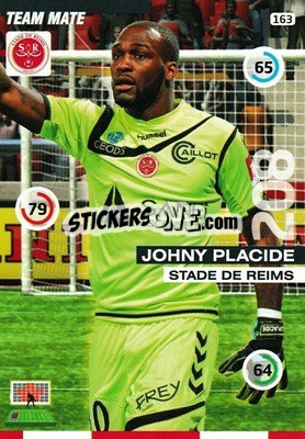 Sticker Johny Placide - FOOT 2015-2016. Adrenalyn XL n. 163 - Panini