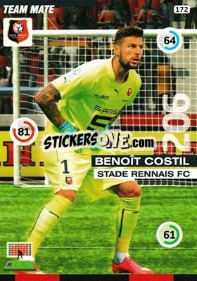 Sticker Benoît Costil - FOOT 2015-2016. Adrenalyn XL n. 172 - Panini