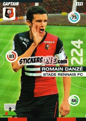 Sticker Romain Danzé - FOOT 2015-2016. Adrenalyn XL - Panini