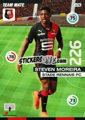 Figurina Steven Moreira - FOOT 2015-2016. Adrenalyn XL n. 176 - Panini