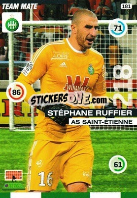 Cromo Stephane Ruffier - FOOT 2015-2016. Adrenalyn XL - Panini