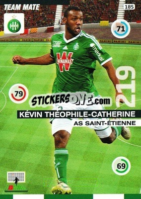 Sticker Kévin Théophile-Catherine - FOOT 2015-2016. Adrenalyn XL - Panini
