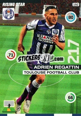 Sticker Adrien Regatin - FOOT 2015-2016. Adrenalyn XL n. 192 - Panini