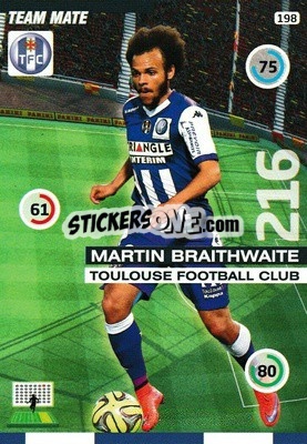 Sticker Martin Braithwaite - FOOT 2015-2016. Adrenalyn XL n. 198 - Panini