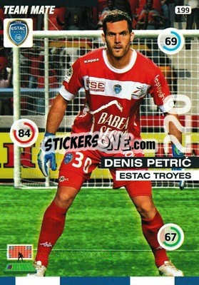 Sticker Denis Petric - FOOT 2015-2016. Adrenalyn XL - Panini