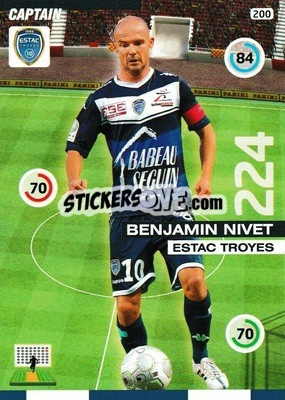 Sticker Benjamin Nivet - FOOT 2015-2016. Adrenalyn XL n. 200 - Panini