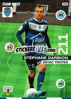 Sticker Stephane Darbion - FOOT 2015-2016. Adrenalyn XL - Panini