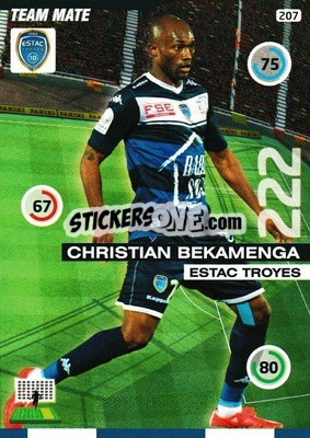 Figurina Christian Bekamenga - FOOT 2015-2016. Adrenalyn XL n. 207 - Panini