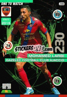 Sticker Mohamed Larbi - FOOT 2015-2016. Adrenalyn XL - Panini