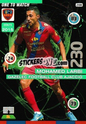 Figurina Mohamed Larbi - FOOT 2015-2016. Adrenalyn XL - Panini