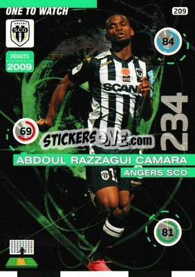Sticker Abdoul Razzagui Camara - FOOT 2015-2016. Adrenalyn XL n. 209 - Panini