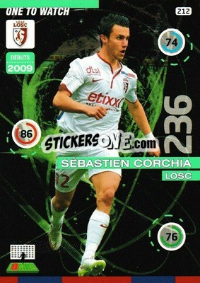 Sticker Sébastien Corchia - FOOT 2015-2016. Adrenalyn XL - Panini