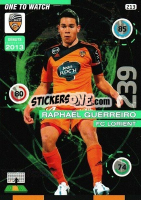 Sticker Raphaël Guerreiro - FOOT 2015-2016. Adrenalyn XL n. 213 - Panini