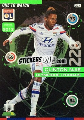 Sticker Clinton Njie - FOOT 2015-2016. Adrenalyn XL n. 214 - Panini