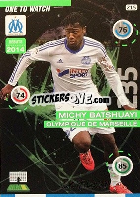 Sticker Michy Batshuayi - FOOT 2015-2016. Adrenalyn XL n. 215 - Panini