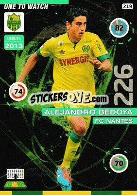 Sticker Alejandro Bedoya - FOOT 2015-2016. Adrenalyn XL n. 219 - Panini