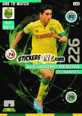 Figurina Alejandro Bedoya - FOOT 2015-2016. Adrenalyn XL - Panini