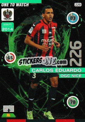 Figurina Carlos Eduardo - FOOT 2015-2016. Adrenalyn XL n. 220 - Panini
