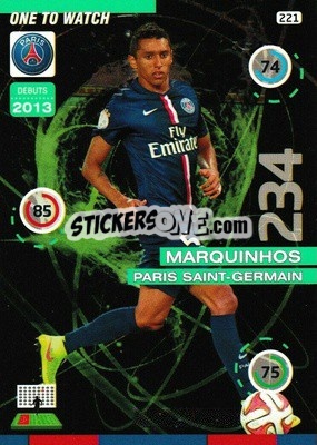 Sticker Marquinhos - FOOT 2015-2016. Adrenalyn XL n. 221 - Panini