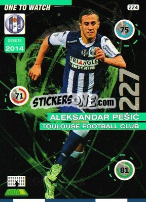 Sticker Aleksandar Pesic - FOOT 2015-2016. Adrenalyn XL n. 224 - Panini