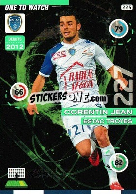 Sticker Corentin Jean - FOOT 2015-2016. Adrenalyn XL n. 225 - Panini