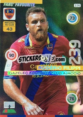 Cromo Rodéric Filippi - FOOT 2015-2016. Adrenalyn XL - Panini