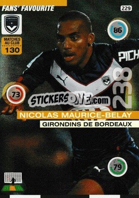 Sticker Nicolas Maurice Belay - FOOT 2015-2016. Adrenalyn XL - Panini