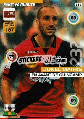 Sticker Lionel Mathis - FOOT 2015-2016. Adrenalyn XL n. 230 - Panini