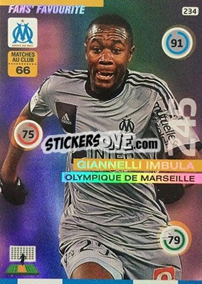 Sticker Giannelli Imbula - FOOT 2015-2016. Adrenalyn XL n. 234 - Panini