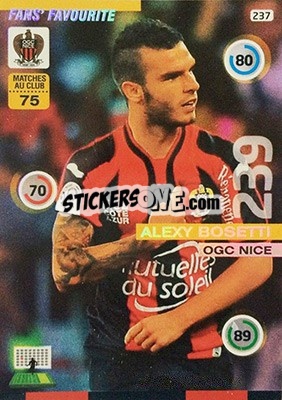 Sticker Alexy Bosetti - FOOT 2015-2016. Adrenalyn XL n. 237 - Panini