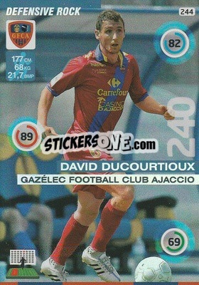 Sticker David Ducourtioux - FOOT 2015-2016. Adrenalyn XL - Panini