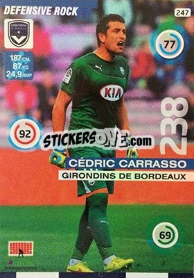 Cromo Cedric Carrasso - FOOT 2015-2016. Adrenalyn XL n. 247 - Panini