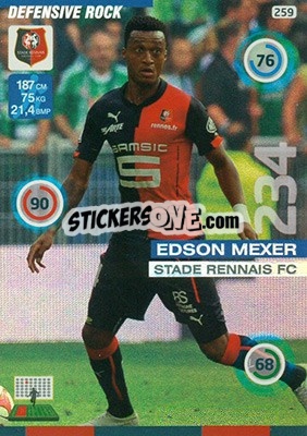 Sticker Edson Mexer - FOOT 2015-2016. Adrenalyn XL - Panini