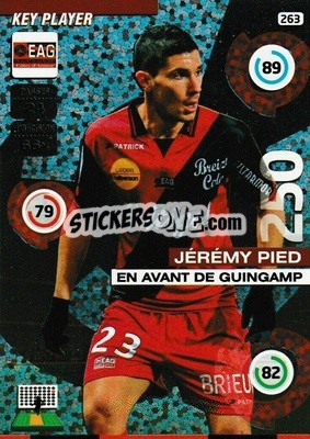 Sticker Jeremy Pied - FOOT 2015-2016. Adrenalyn XL n. 263 - Panini