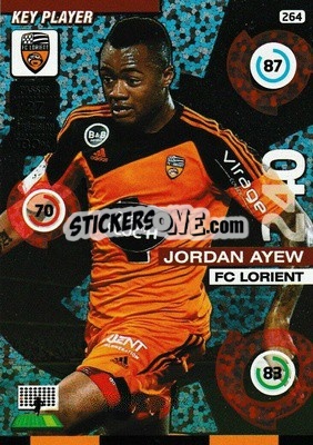 Sticker Jordan Ayew - FOOT 2015-2016. Adrenalyn XL - Panini