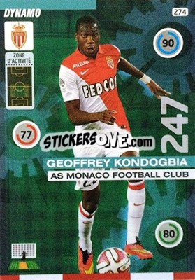 Sticker Geoffrey Kondogbia - FOOT 2015-2016. Adrenalyn XL n. 274 - Panini
