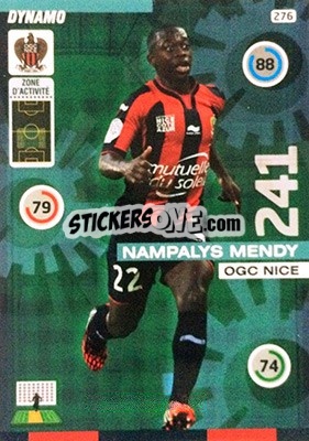 Sticker Namplys Mendy - FOOT 2015-2016. Adrenalyn XL n. 276 - Panini