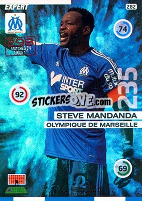Sticker Steve Mandanda - FOOT 2015-2016. Adrenalyn XL n. 282 - Panini