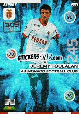 Sticker Jeremy Toulalan - FOOT 2015-2016. Adrenalyn XL n. 283 - Panini