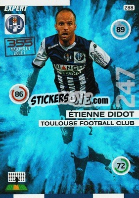 Sticker Etienne Didot - FOOT 2015-2016. Adrenalyn XL n. 288 - Panini