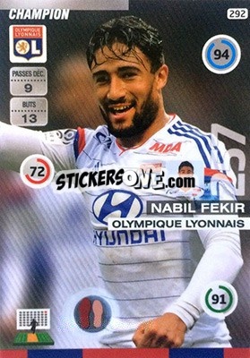 Sticker Nabil Fekir - FOOT 2015-2016. Adrenalyn XL n. 292 - Panini