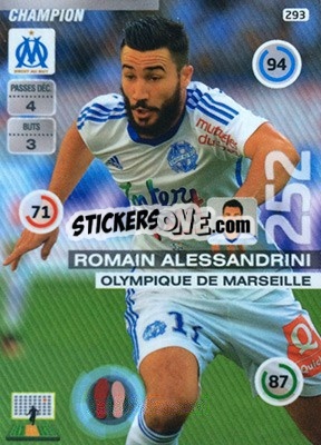 Cromo Romain Alessandrini - FOOT 2015-2016. Adrenalyn XL n. 293 - Panini