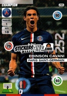 Sticker Edinson Cavani - FOOT 2015-2016. Adrenalyn XL n. 295 - Panini