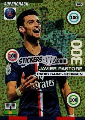 Sticker Javier Pastore - FOOT 2015-2016. Adrenalyn XL n. 300 - Panini