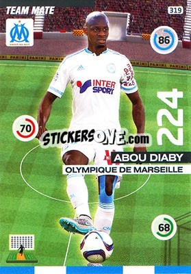 Sticker Abou Diaby - FOOT 2015-2016. Adrenalyn XL n. 319 - Panini
