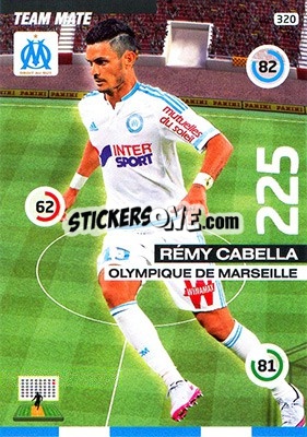 Sticker Rémy Cabella - FOOT 2015-2016. Adrenalyn XL n. 320 - Panini
