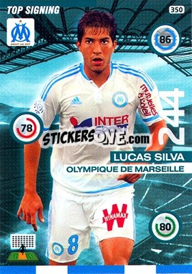 Sticker Lucas Silva - FOOT 2015-2016. Adrenalyn XL n. 350 - Panini