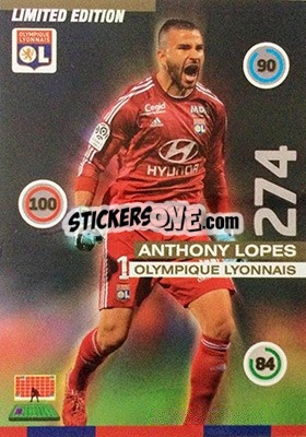 Cromo Anthony Lopes - FOOT 2015-2016. Adrenalyn XL - Panini