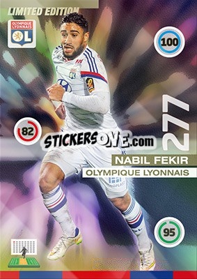 Sticker Nabil Fekir - FOOT 2015-2016. Adrenalyn XL - Panini
